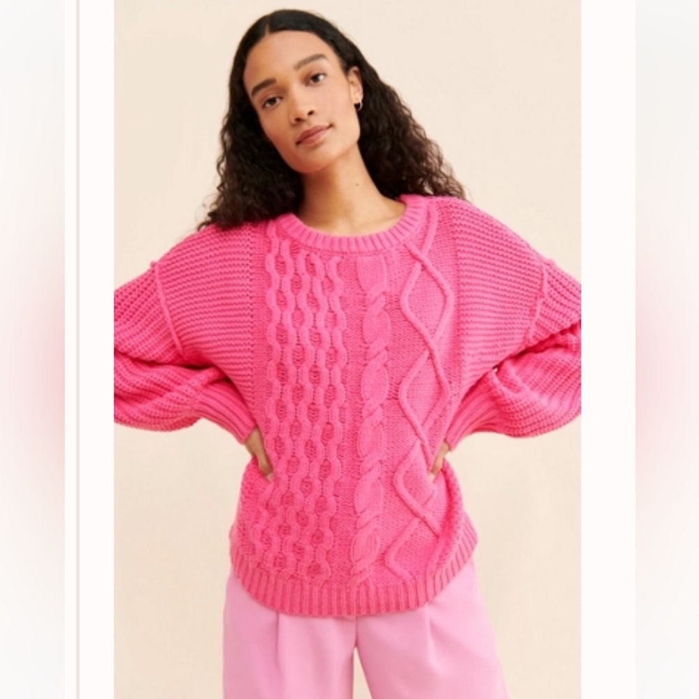 Free People Dream Cable Knit Sweater